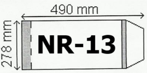 Okładka na podr regulowana wys 27,8-6 szt