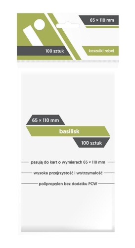 Koszulki Basilisk 65x110 (100sztuk) REBEL, Rebel