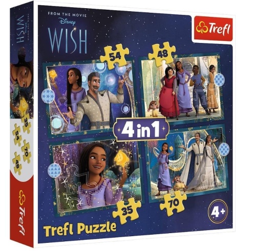 Puzzle 4w1 Marzenia się spełniają TREFL, Trefl