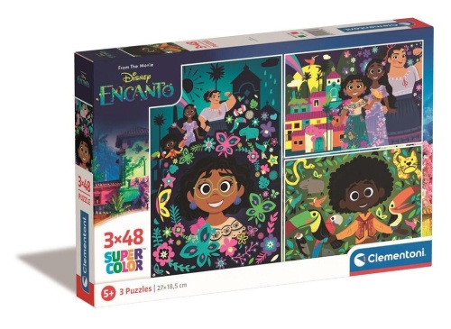 Puzzle 3x48 Super Kolor Disney Encanto, Clementoni
