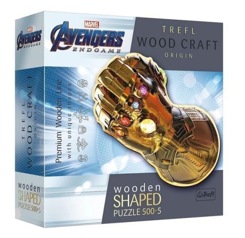 Puzzle drewniane 500+5 Rękawica....TREFL, Trefl