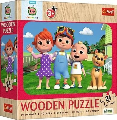 Puzzle drewniane 24 Wesoły Cocomelon TREFL, Trefl