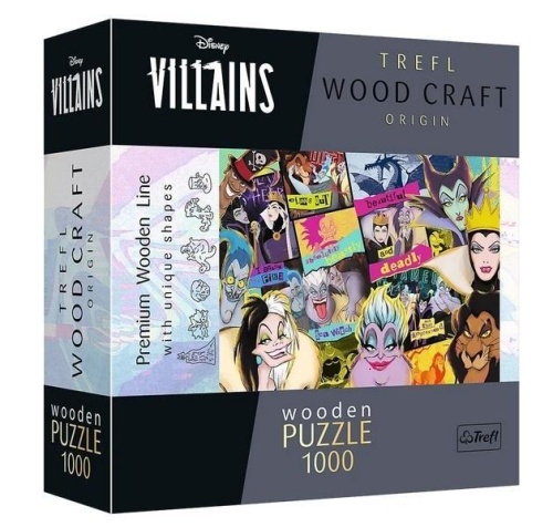 Puzzle drewniane 1000 Zlot złoczyńców TREFL, Trefl
