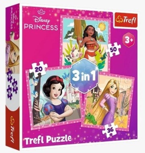 PUZZLE 3W1 PIĘKNE KWIATY TREFL, TREFL