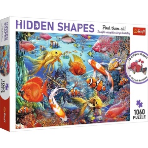 PUZZLE 1060 HIDDEN SHAPES PODWODNE ŻYCIE TREFL