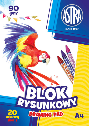 Blok rysunkowy Astrapap A4 100 g - 20 ark.
