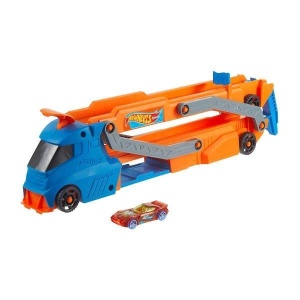 HOT WHEELS MIEJSKI TRANSPORTER + AUTO, MATTEL