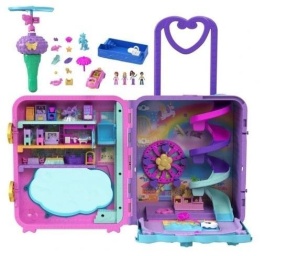 POLLY POCKET. ZESTAW WALIZKA WAKACYJNY KUROR HKV43
