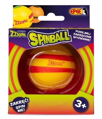 Spinball - Zakręcona zabawa żółta z czerwonym