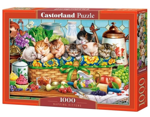Puzzle 1000 Napping Kittens CASTOR, Castorland
