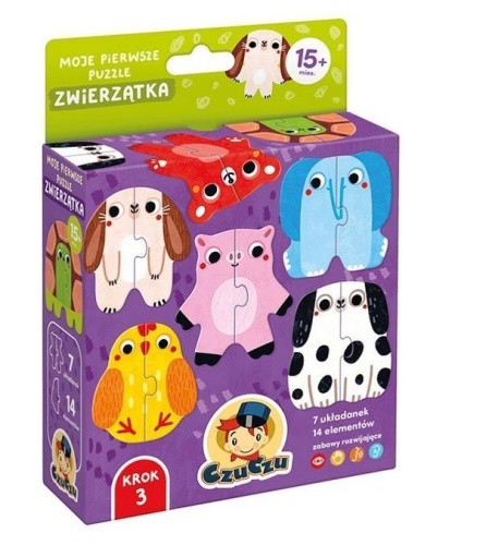 CzuCzu Moje pierwsze puzzle Zwierzątka 15m+