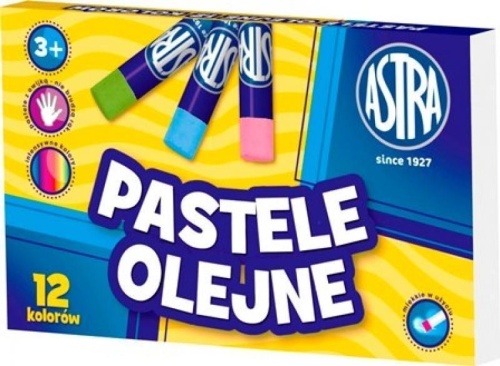 Pastele olejne 12 kolorów ASTRA, ASTRA papiernicze