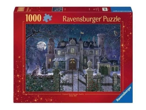 Puzzle 1000 Świąteczna posiadłość, Ravensburger