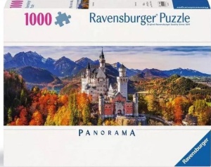 PUZZLE 1000 PANORAMICZNE ZAMEK NEUSCHWANSTEIN