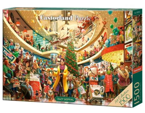 Puzzle 1500 Crazy Shopping CASTOR, Castorland