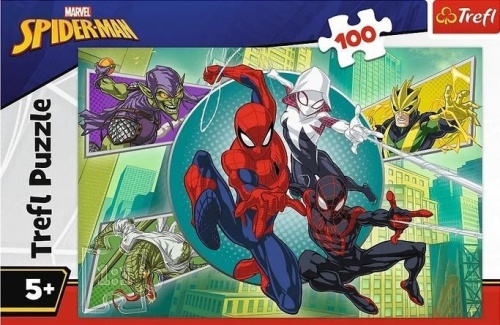 Puzzle 100 Spiderman Pajęczna, Trefl