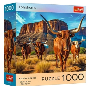PUZZLE 1000 USA COLLECTION: LONGHORNS TREFL, TREFL