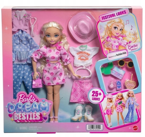 Barbie Dream Besties Malibu Festiwalowe stylizacje