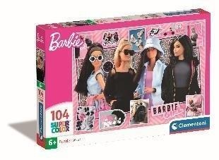 Puzzle 104 Super Kolor Barbie, Clementoni
