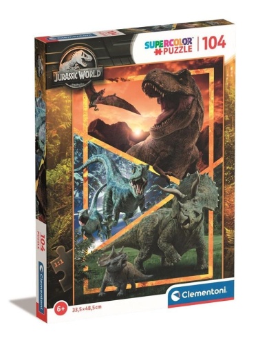 Puzzle 104 Super Kolor Jurassic World, Clementoni