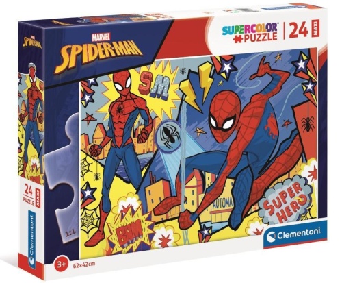 Puzzle 24 maxi Super Kolor Spider-Man, Clementoni