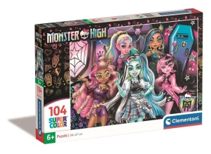 PUZZLE 104 SUPER KOLOR MONSTER HIGH, CLEMENTONI
