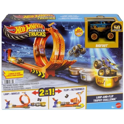 Hot Wheels City Skok po trofeum + monster truck