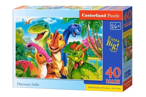 Puzzle 40 Dinosaurs Selfie CASTOR, Castorland