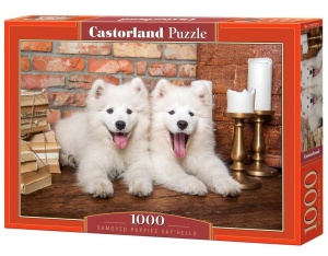 PUZZLE 1000 SAMOYED PUPPIES SAY HELLO CASTOR