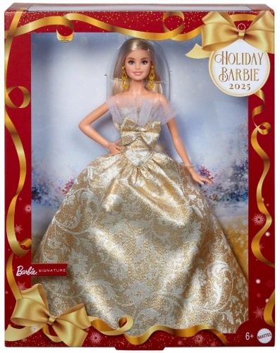 Barbie Świąteczna Lalka kolekcjonerska Blondynka