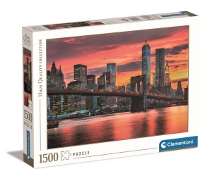 PUZZLE 1500 HQ EAST RIVER AT DUSK, CLEMENTONI