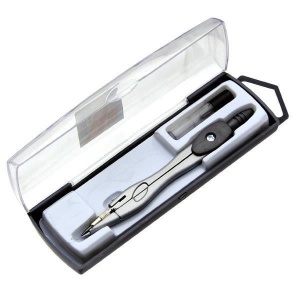 CYRKIEL METALOWY Z GRAFITEM EASY, EASY STATIONERY