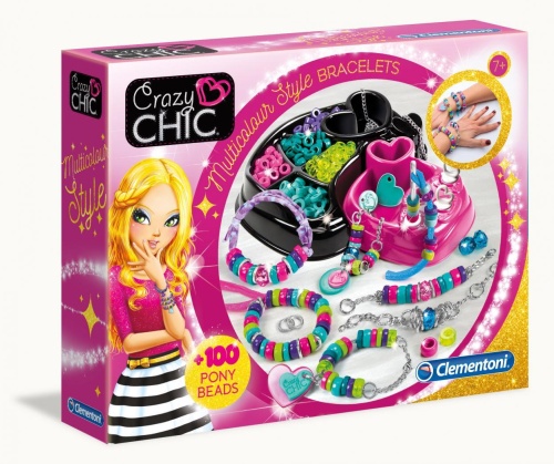 Crazy Chic. Kolorowe bransoletki, Clementoni