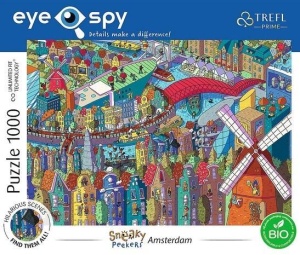 PUZZLE 1000 EYE-SPY SNEAKY PEEKERS AMSTERDAM TREFL
