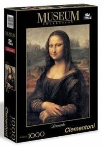 PUZZLE 1000 MUSEUM LOUVRE MONA LISA, CLEMENTONI