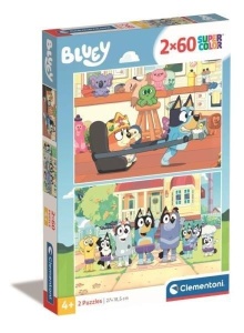 PUZZLE 2W60 SUPER KOLOR BLUEY, CLEMENTONI