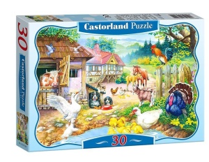 PUZZLE 30 ZWIERZĘTA NA FARMIE CASTOR, CASTORLAND