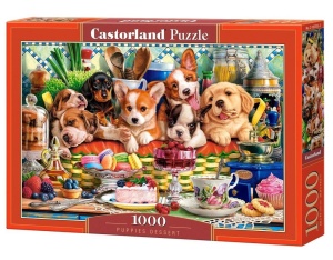 PUZZLE 1000 PUPPIES DESSERT CASTOR, CASTORLAND