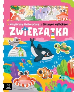 ZWIERZĄTKA. KSIĄŻECZKA SENSORYCZNA Z FILCOWYMI...