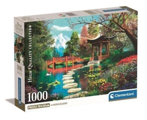 PUZZLE 1000 COMPACT FUJI GARDEN, CLEMENTONI