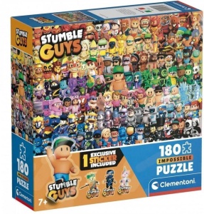 PUZZLE 180 SUPER KOLOR STUMBLE GUYS, CLEMENTONI