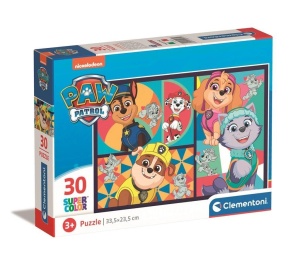 PUZZLE 30 SUPER KOLOR PAW PATROL, CLEMENTONI