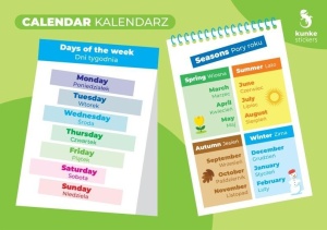 FISZKI DO JĘZYKA ANGIELSKIEGO - KALENDARZ 3SZT