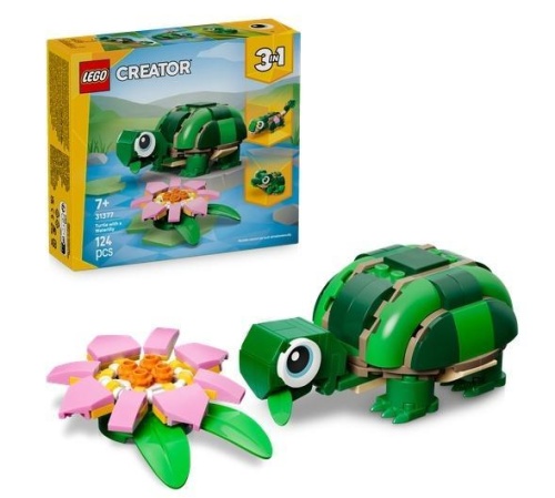 LEGO(R) CREATOR 31377 Żółw i kwiat lilii wodnej