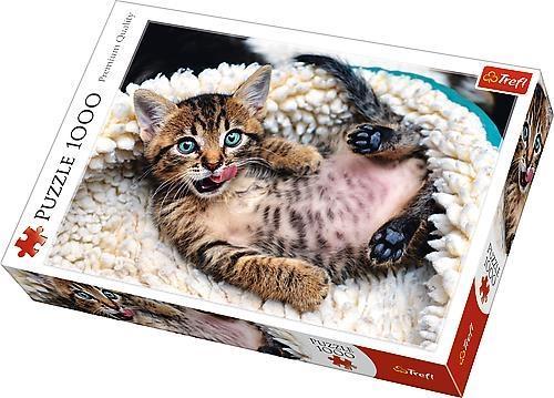 Puzzle 1000 Wesoły kotek TREFL, Trefl