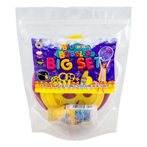 Zestaw Big płyn 250ml+talerzyk+3 obręcze TUBAN