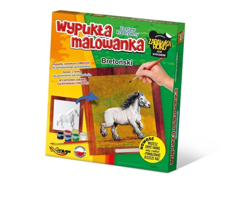 Wypukła malowanka Konie - Bretoński, Mirage Hobby