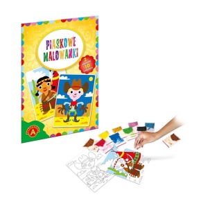 PIASKOWE MALOWANKI KOWBOJ I INDIANIN ALEX