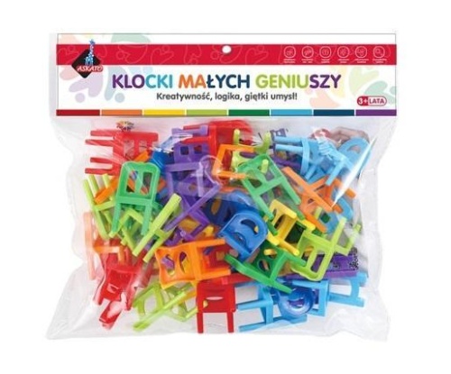 Klocki małych geniuszy - Krzesełka 40 elementów
