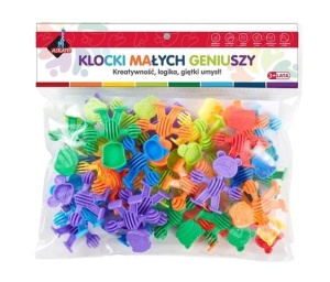 KLOCKI MAŁYCH GENIUSZY - ZWIERZĄTKA 34 ELEMENTY